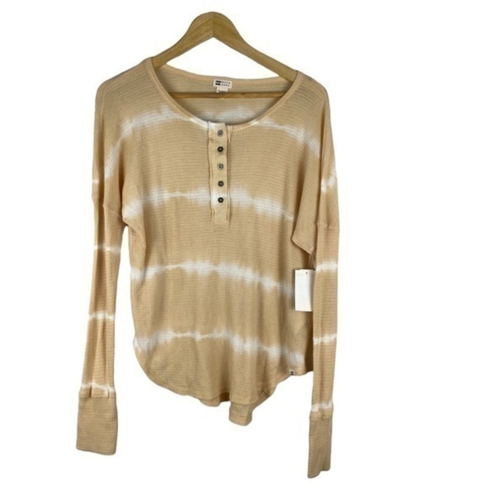 Billabong Henley Long Sleeve T-Shirt Small Tie Dye - Picture 3 of 9